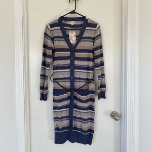 NWT Pink Rose Sweater dress with belt